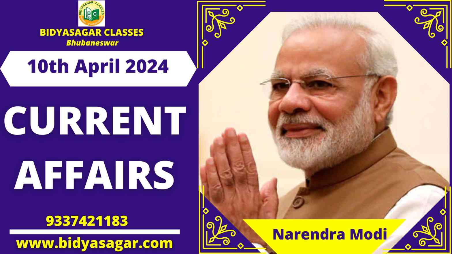 Today's Headlines : 10th April Current Affairs 2024