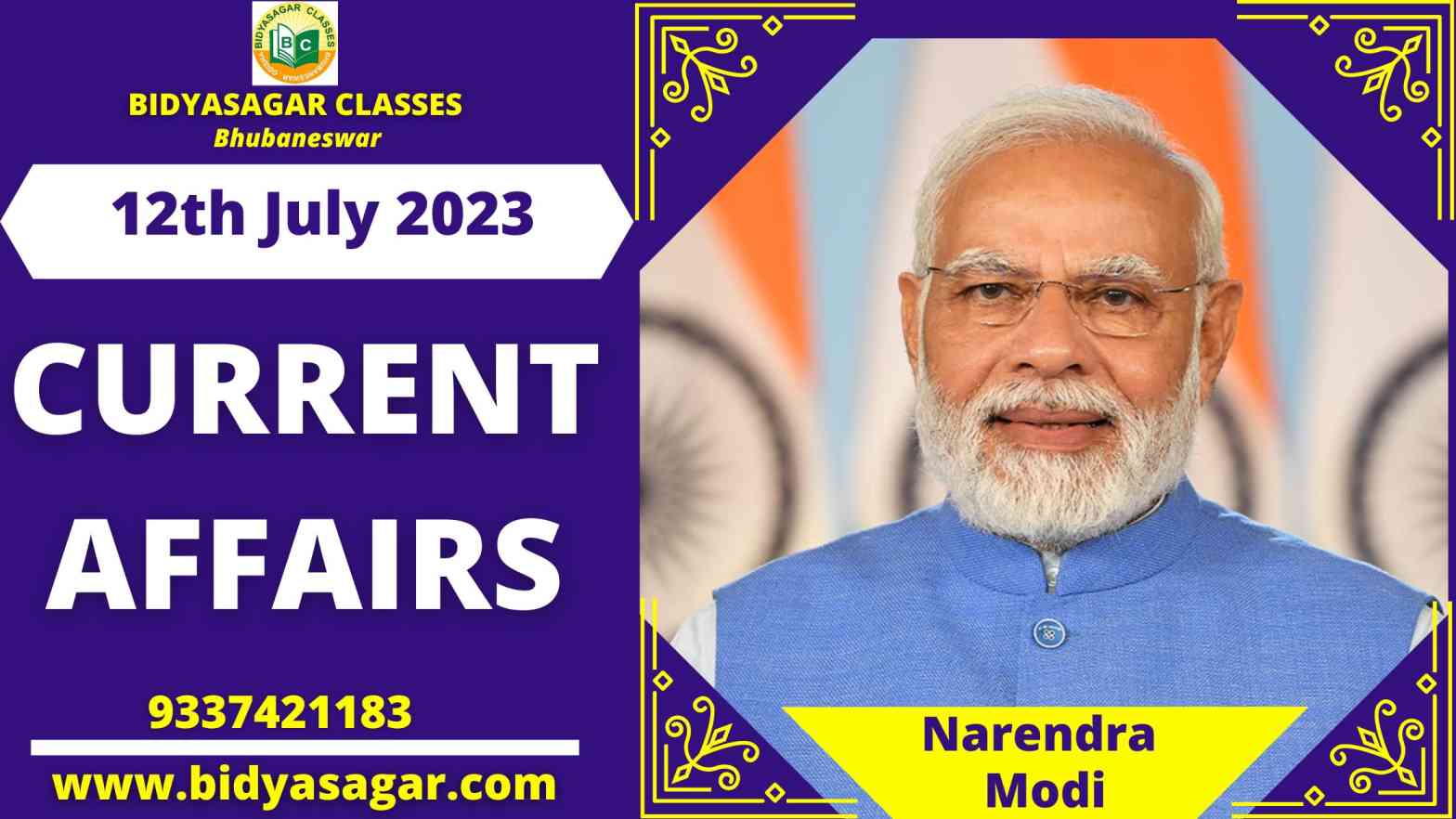 Today's Headlines : 12th July Current Affairs 2023