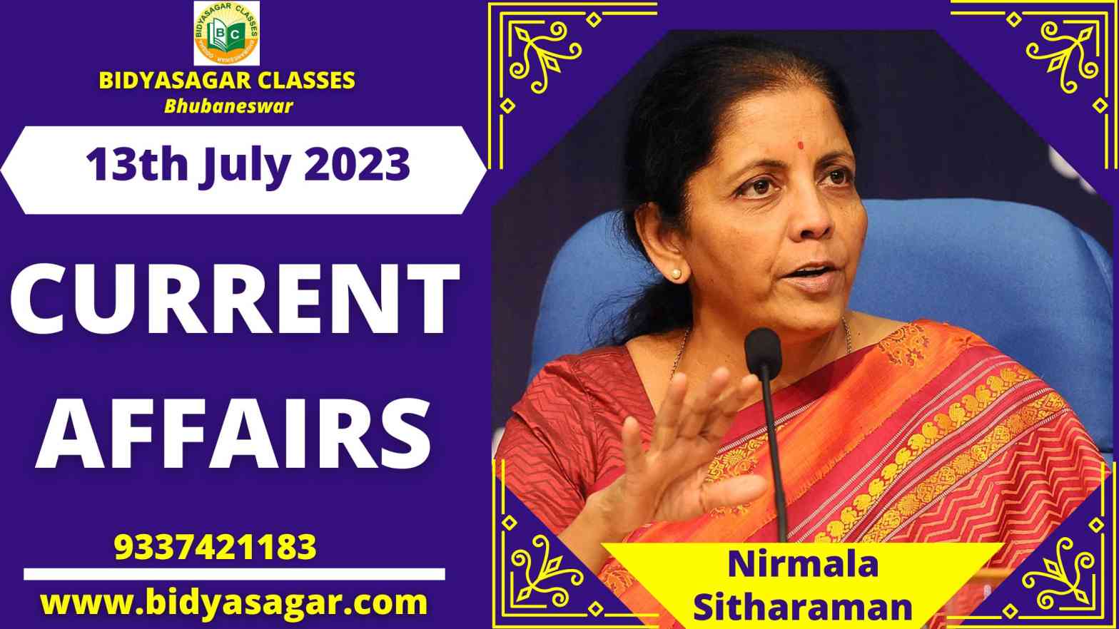 Today's Headlines : 13th July Current Affairs 2023