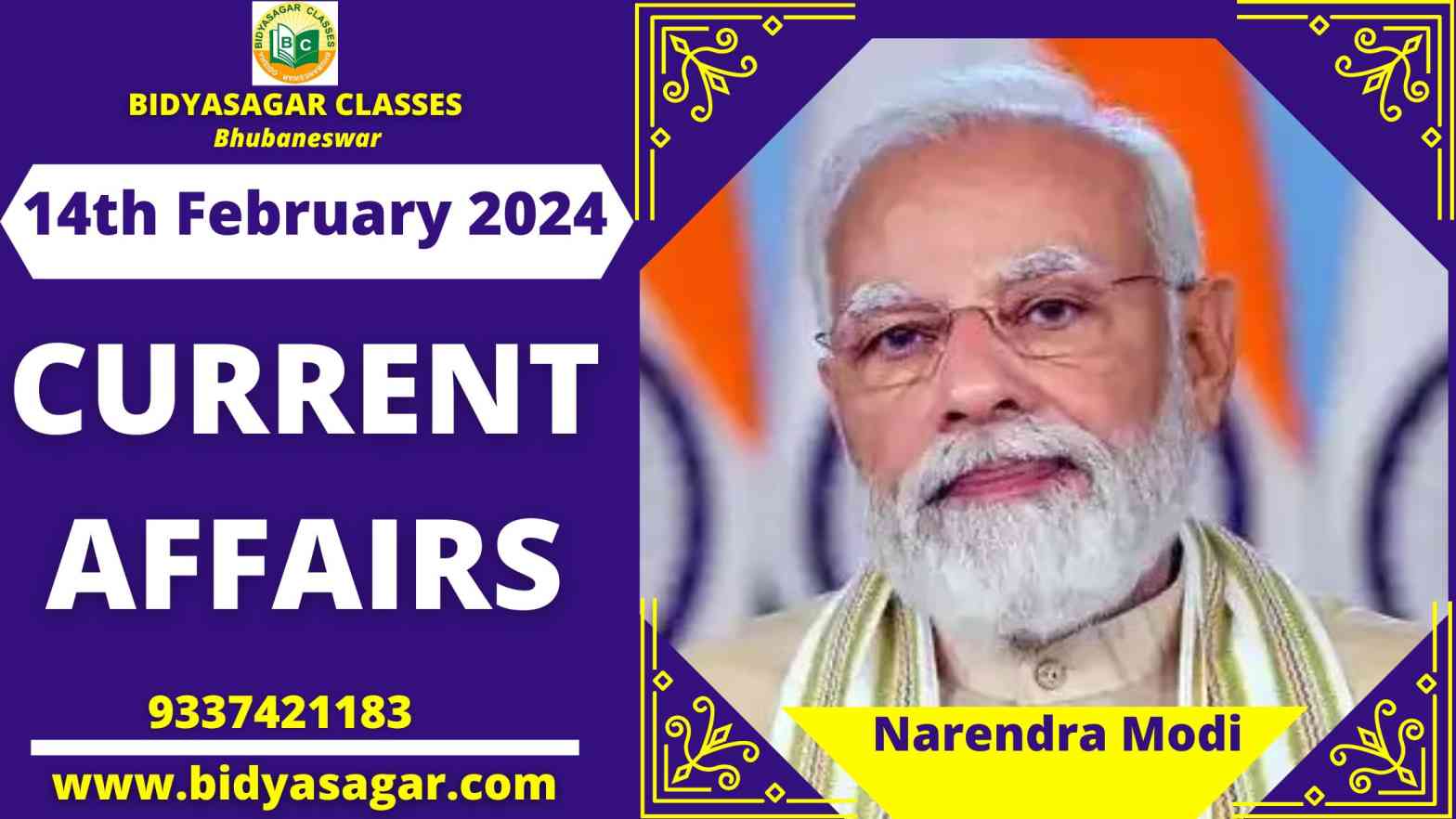 Today's Headlines : 14th February Current Affairs 2024