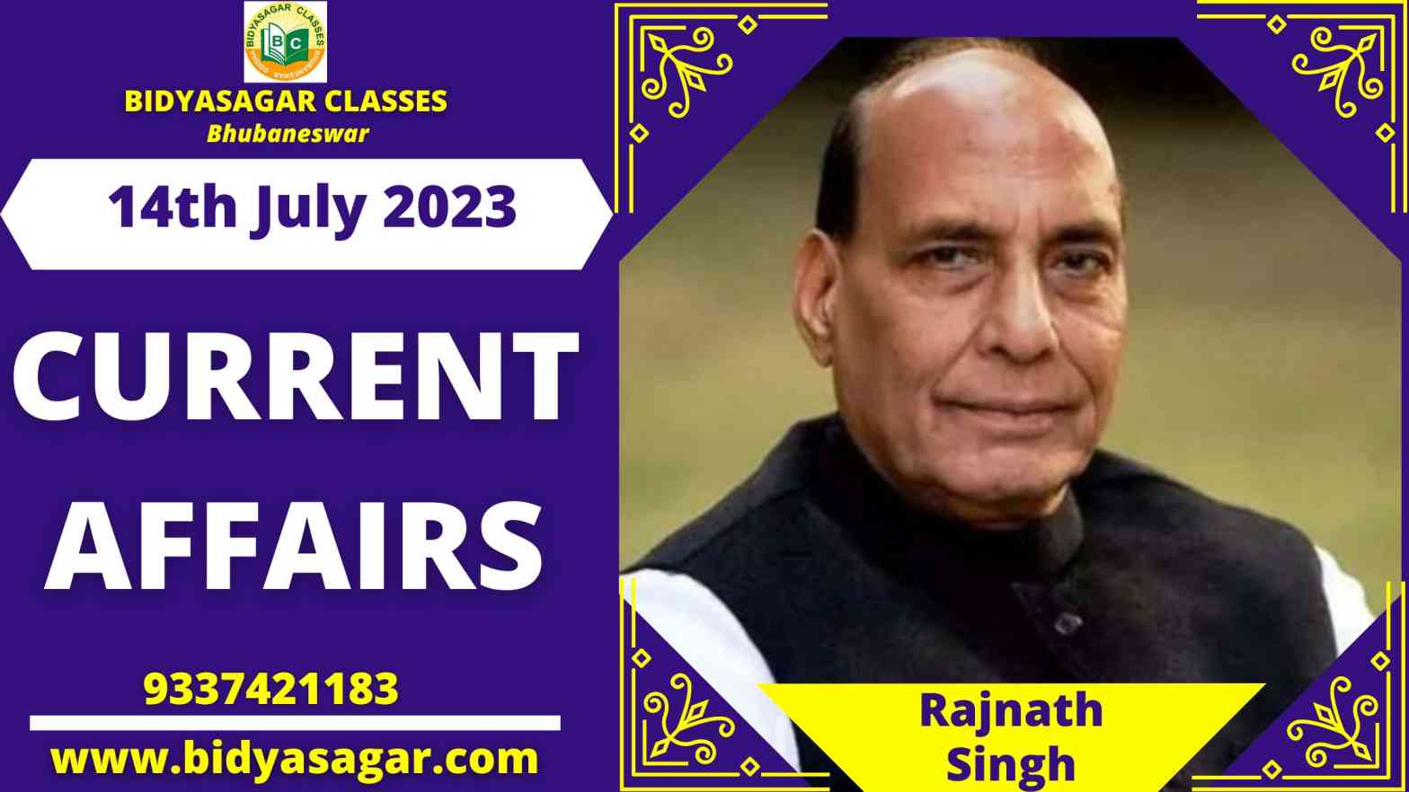 Today's Headlines : 14th July Current Affairs 2023