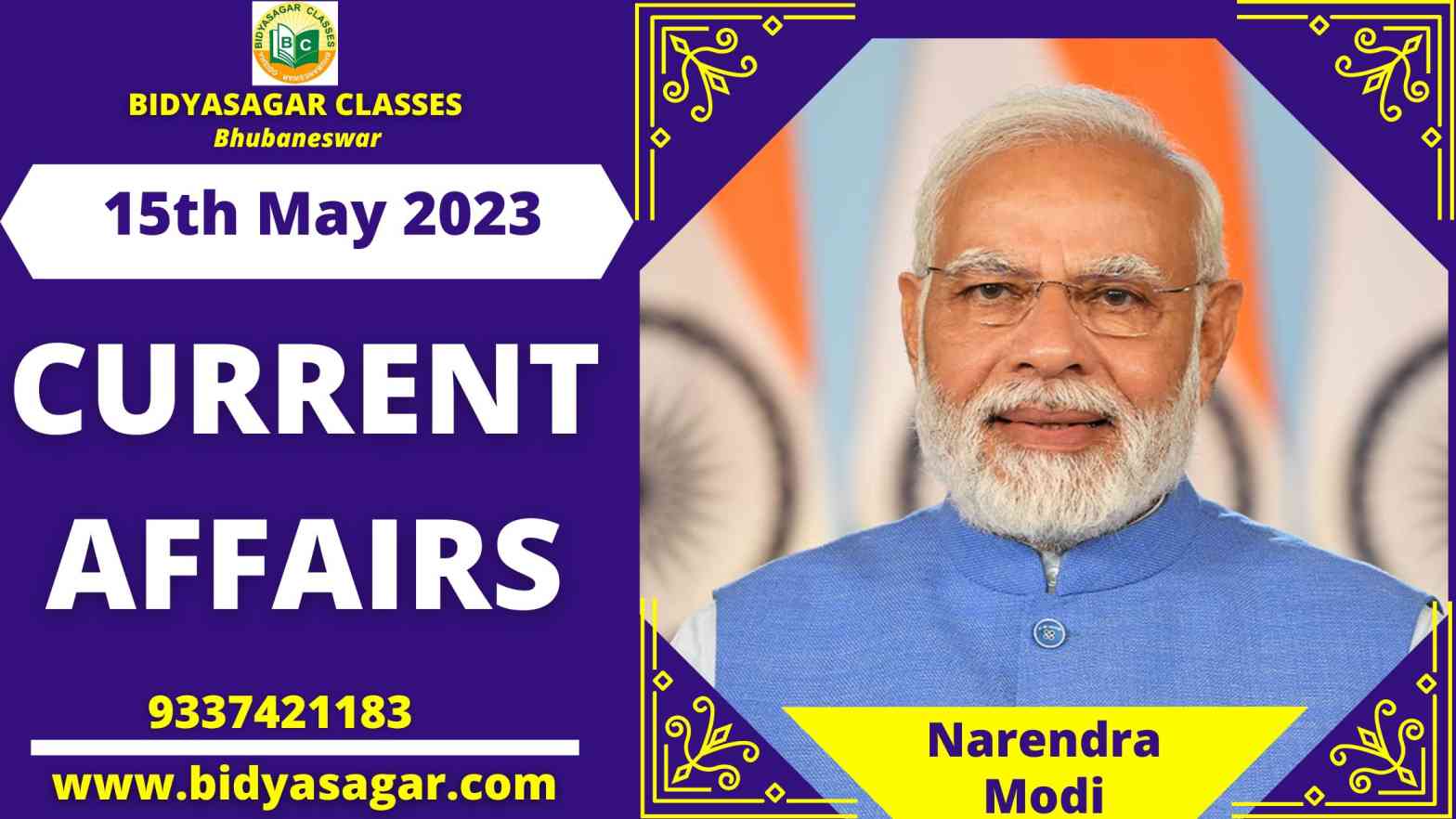 Today's Headlines : 15th May Current Affairs 2023