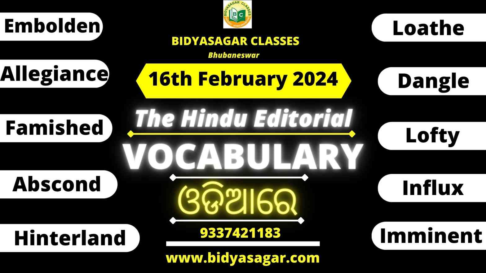 The Hindu Editorial Vocabulary of 16th February 2024