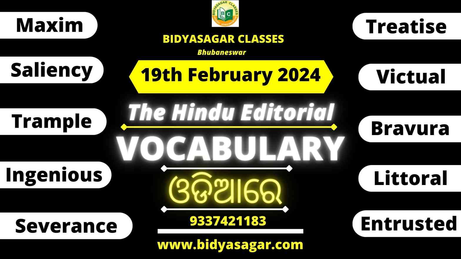 The Hindu Editorial Vocabulary of 19th February 2024