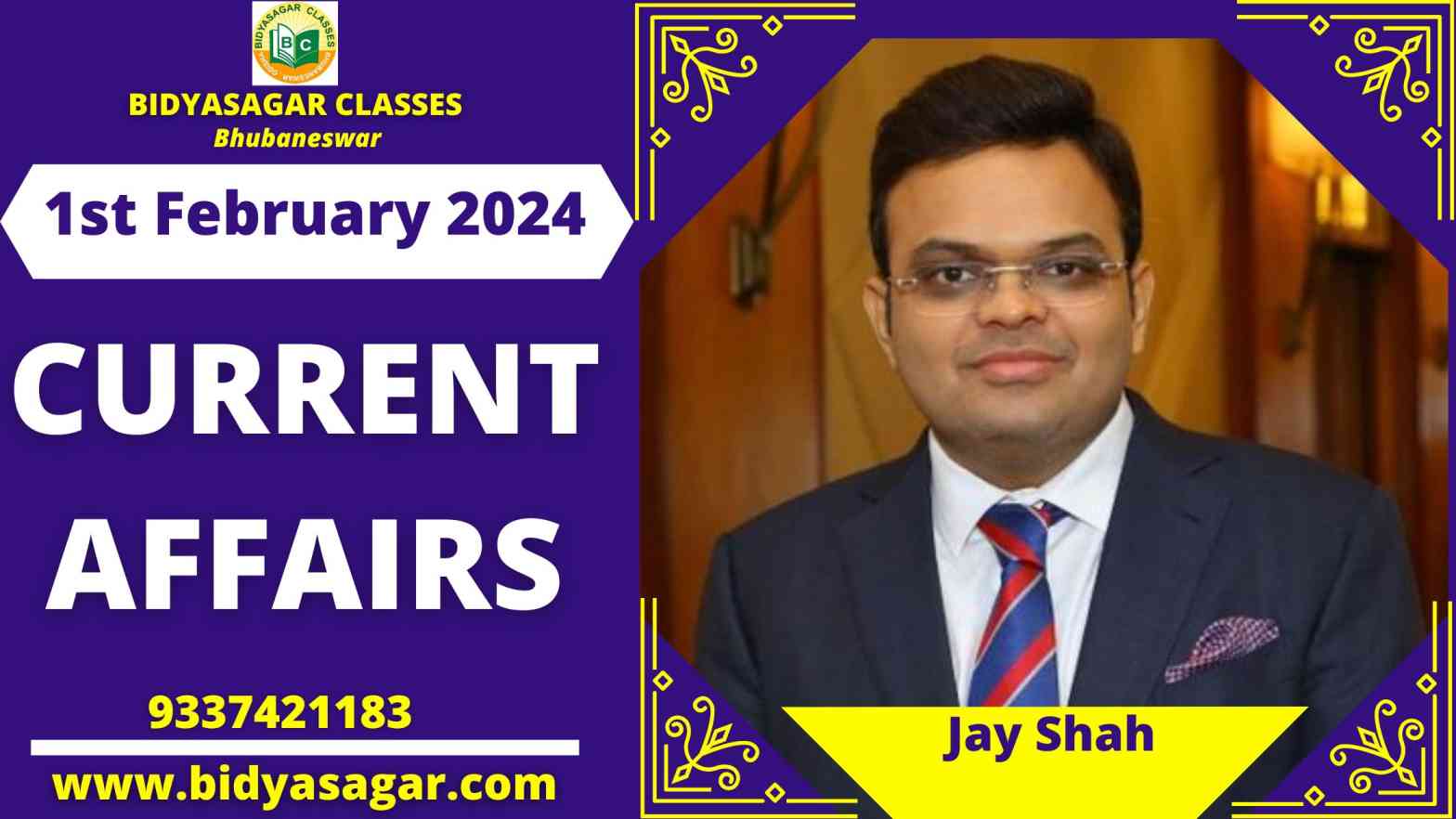 Today's Headlines : 1st February Current Affairs 2024