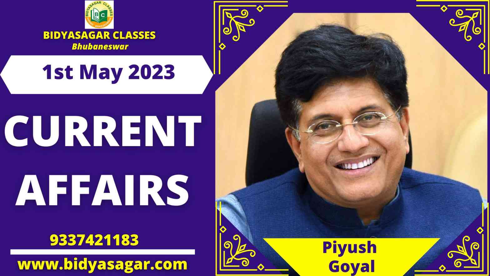 Today's Headlines : 1st May Current Affairs 2023