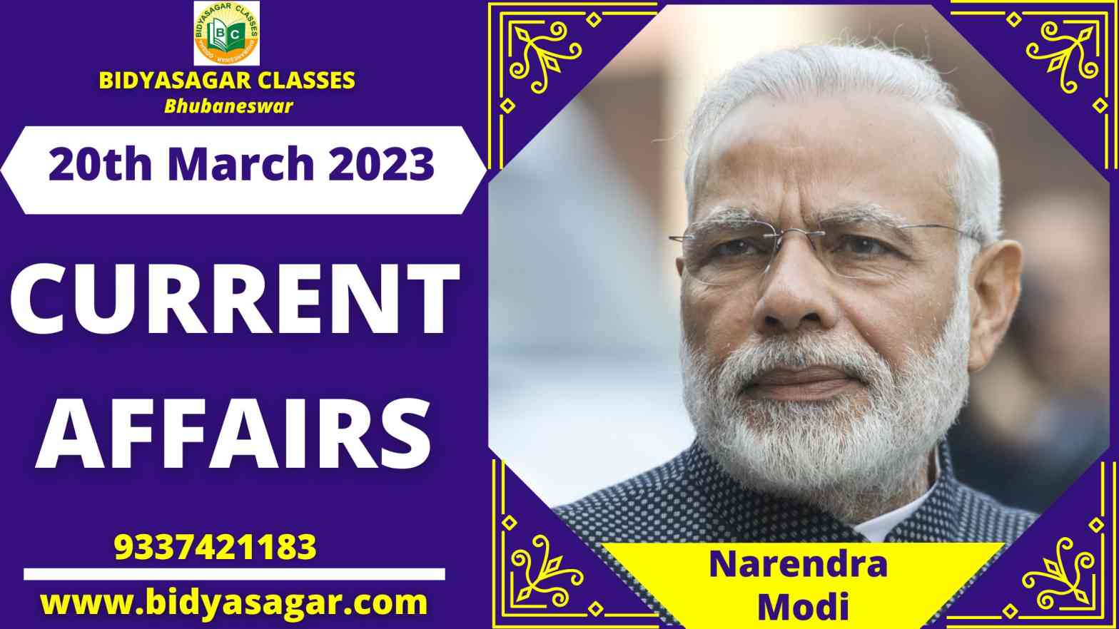 Today's Headlines : 20th March Current Affairs 2023