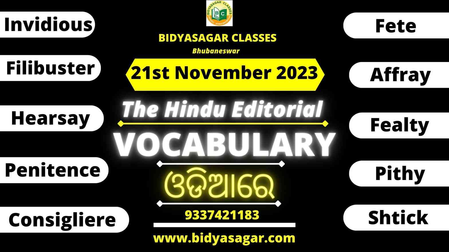 The Hindu Editorial Vocabulary of 21st November 2023