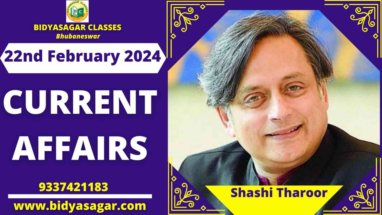 Today's Headlines : 22nd February Current Affairs 2024
