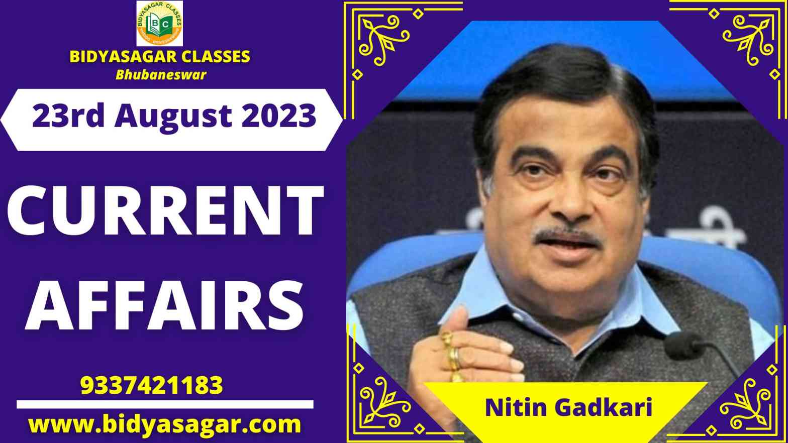 Today's Headlines : 23rd August Current Affairs 2023