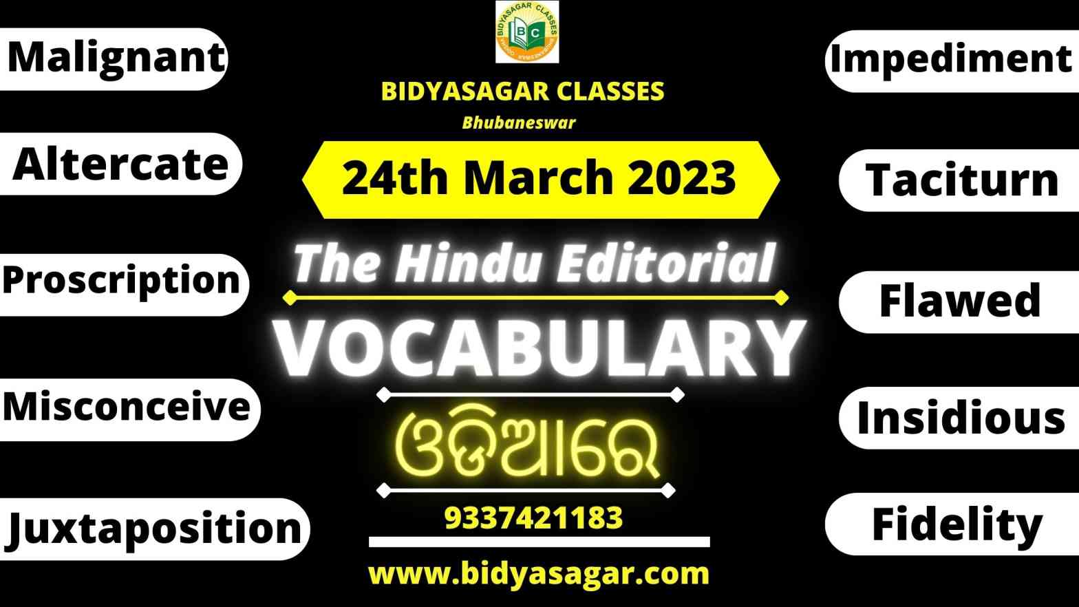 The Hindu Editorial Vocabulary of 24th March 2023