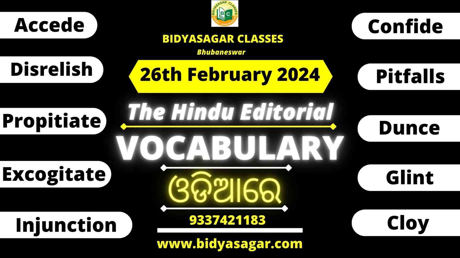 The Hindu Editorial Vocabulary of 26th February 2024