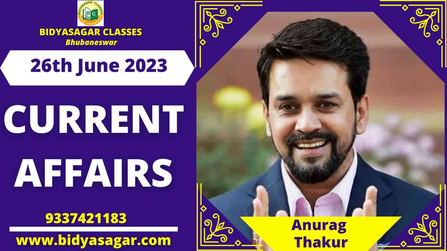 Today's Headlines : 26th June Current Affairs 2023