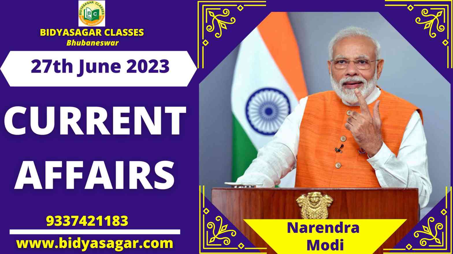 Today's Headlines : 27th June Current Affairs 2023