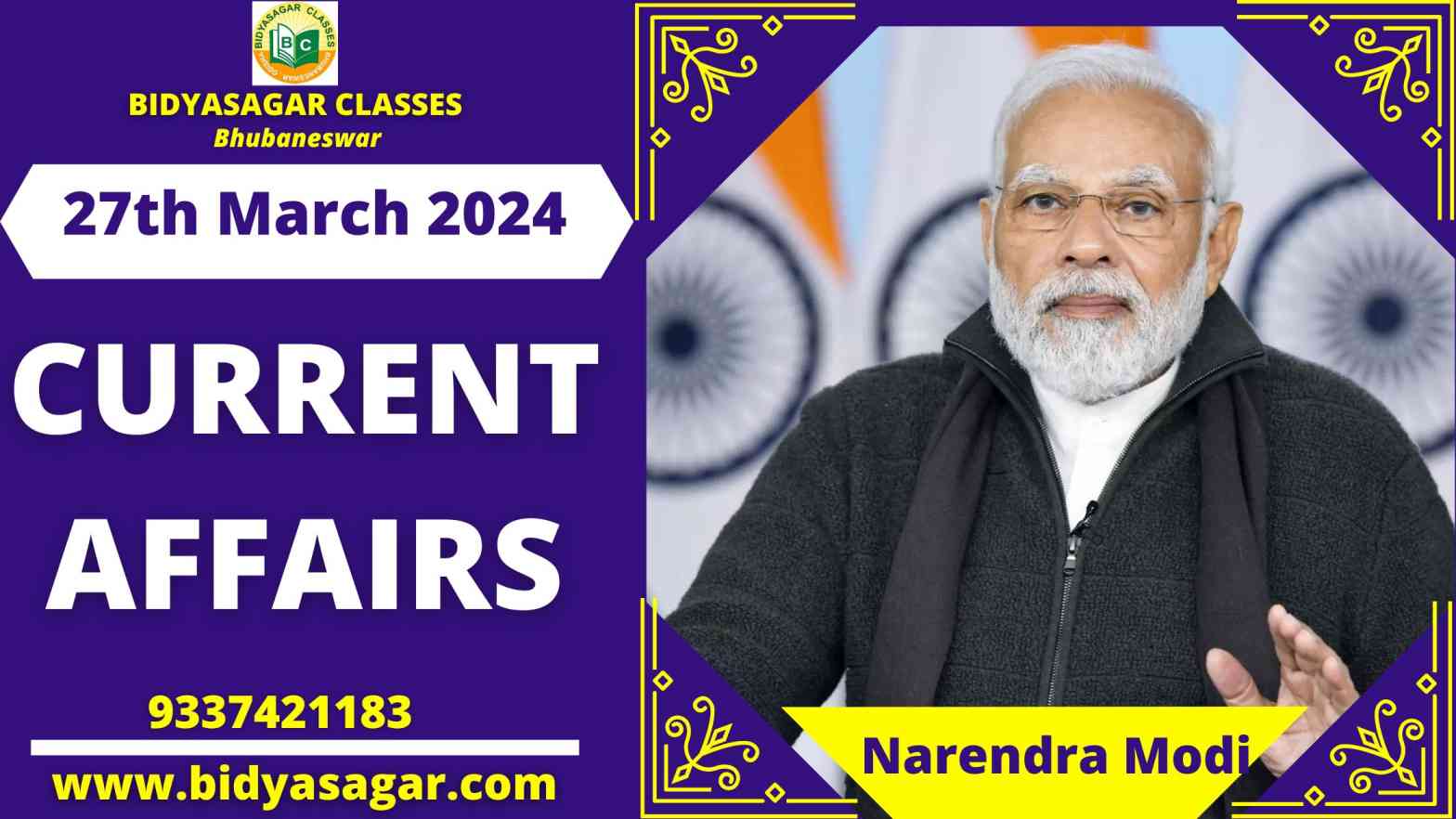 Today's Headlines : 27th March Current Affairs 2024