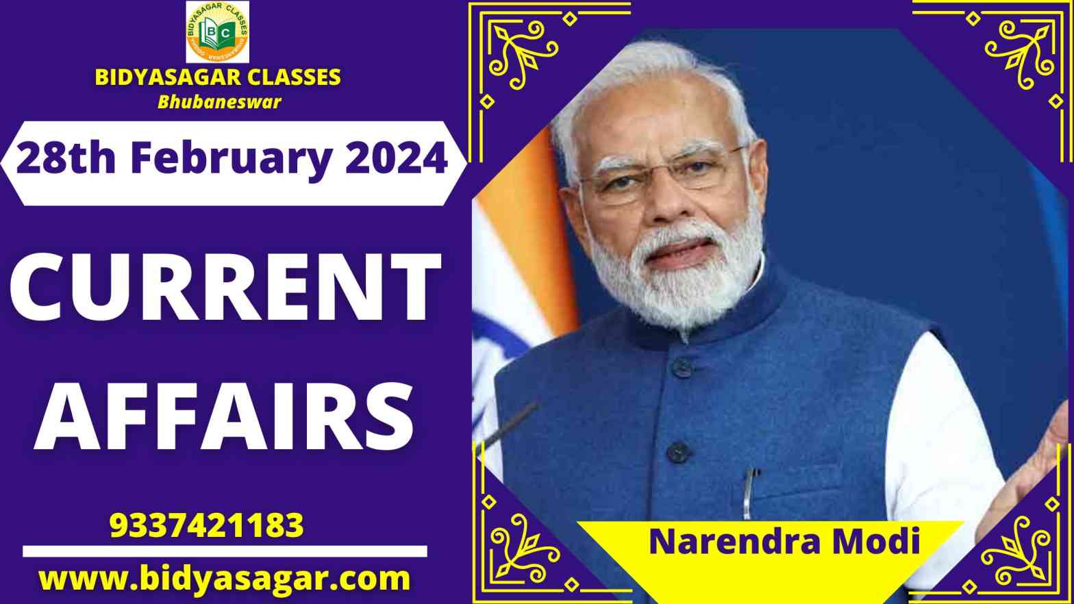 Today's Headlines : 28th February Current Affairs 2024