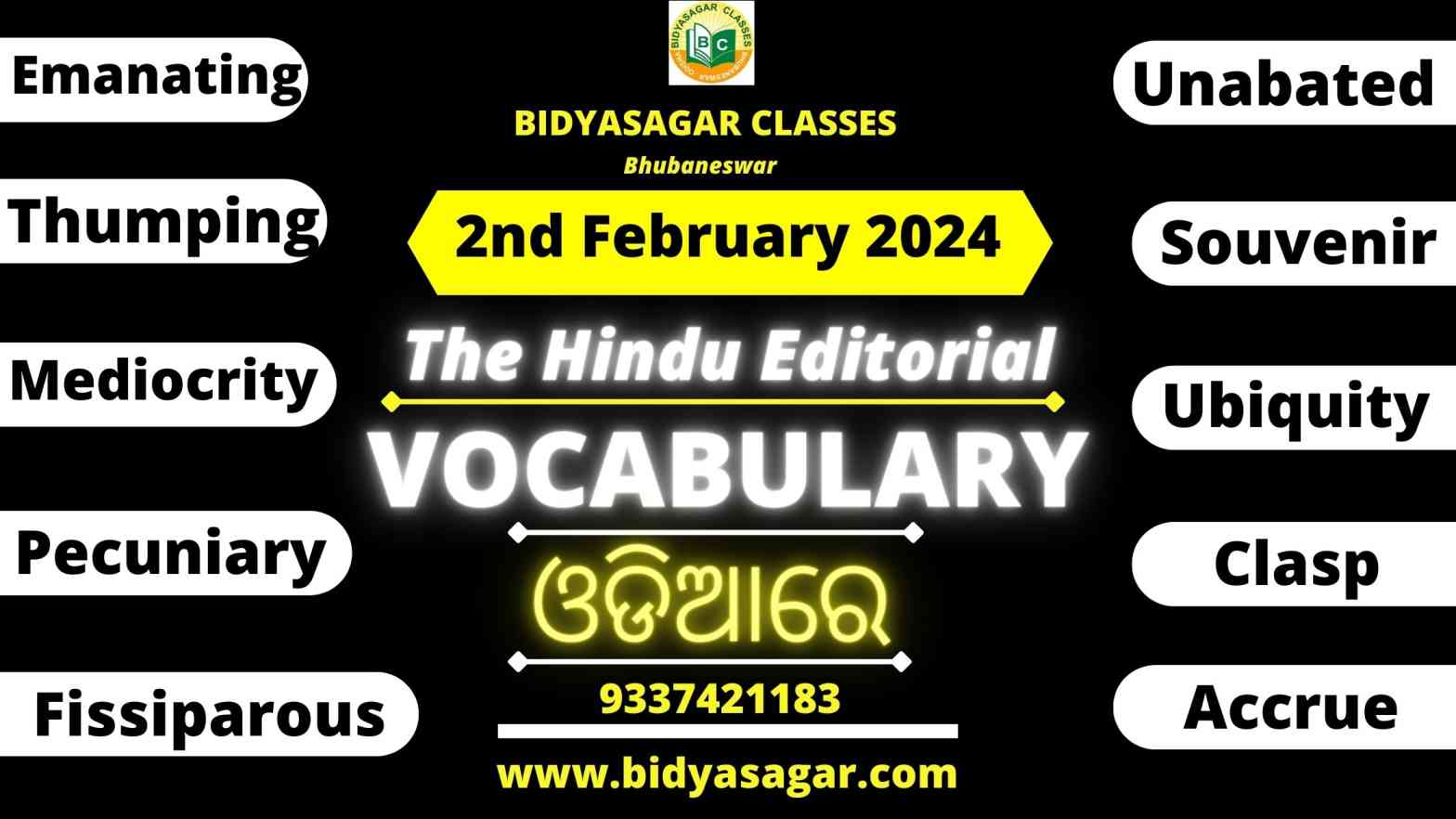 The Hindu Editorial Vocabulary of 2nd February 2024
