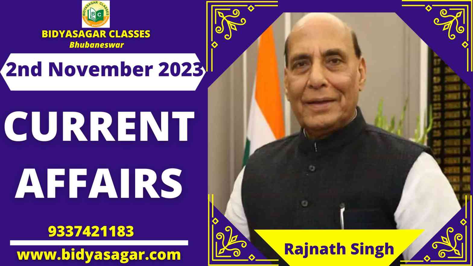 Today's Headlines : 2nd November Current Affairs 2023