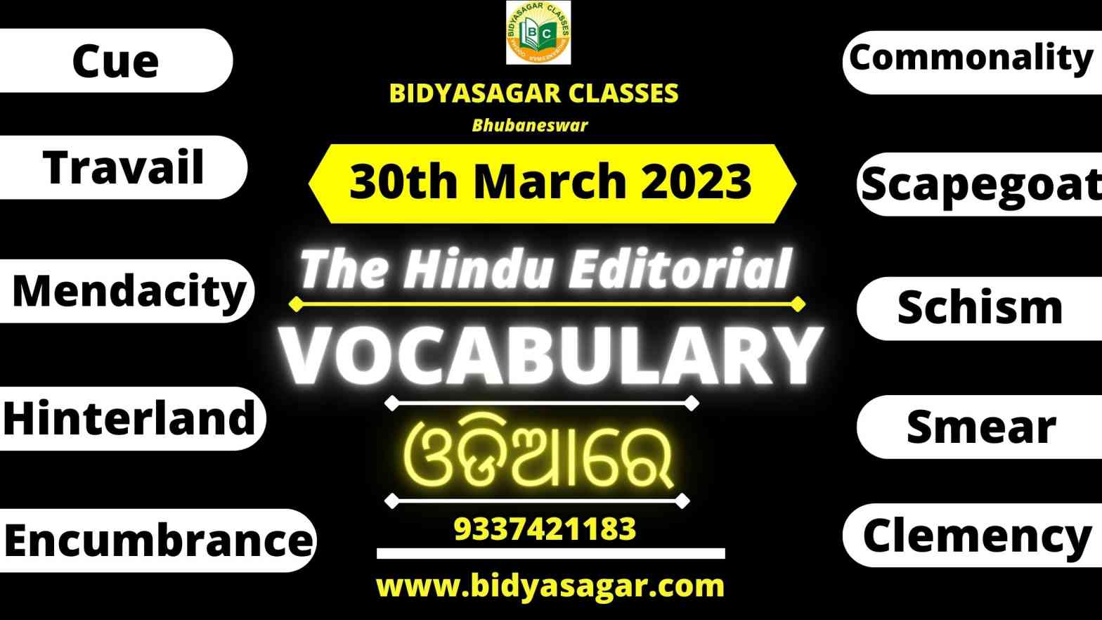 The Hindu Editorial Vocabulary of 30th March 2023