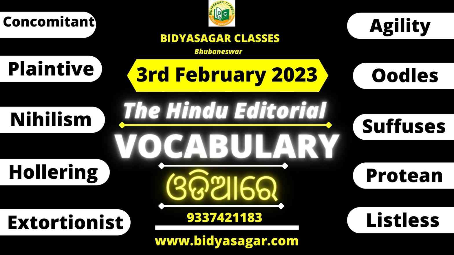 The Hindu Editorial Vocabulary of 3rd February 2023