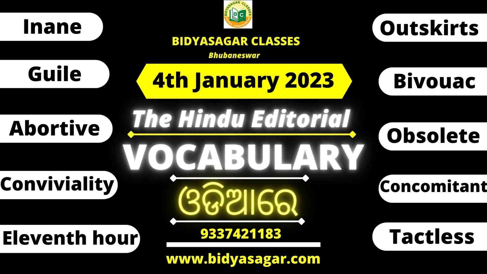 The Hindu Editorial Vocabulary of 4th January 2023