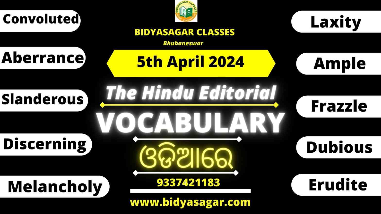 The Hindu Editorial Vocabulary of 5th April 2024