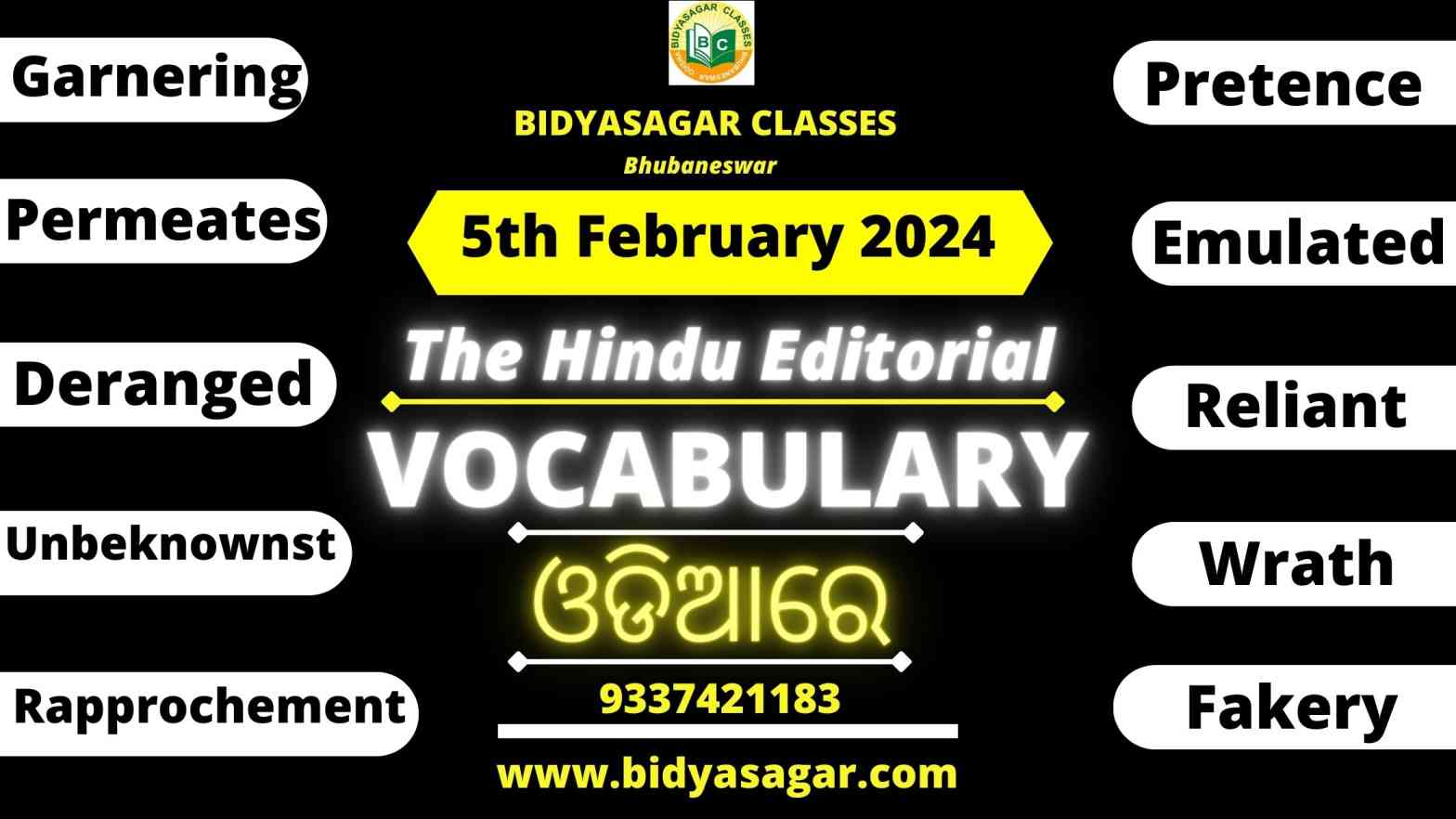 The Hindu Editorial Vocabulary of 5th February 2024
