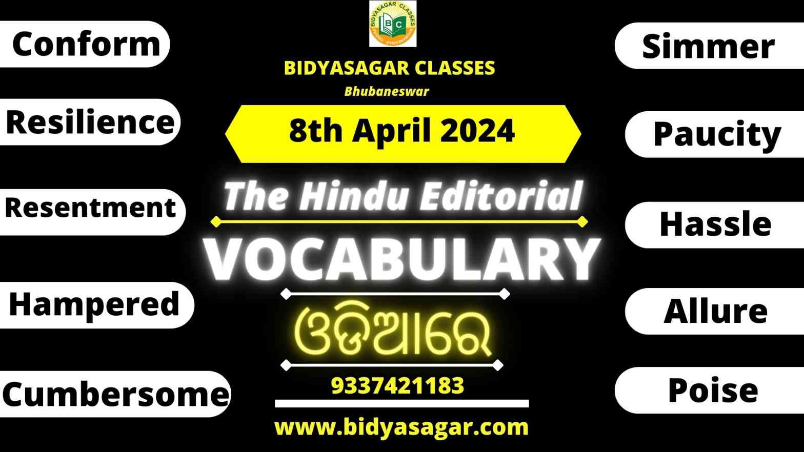 The Hindu Editorial Vocabulary of 8th April 2024