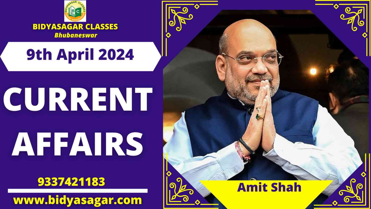 Today's Headlines : 9th April Current Affairs 2024