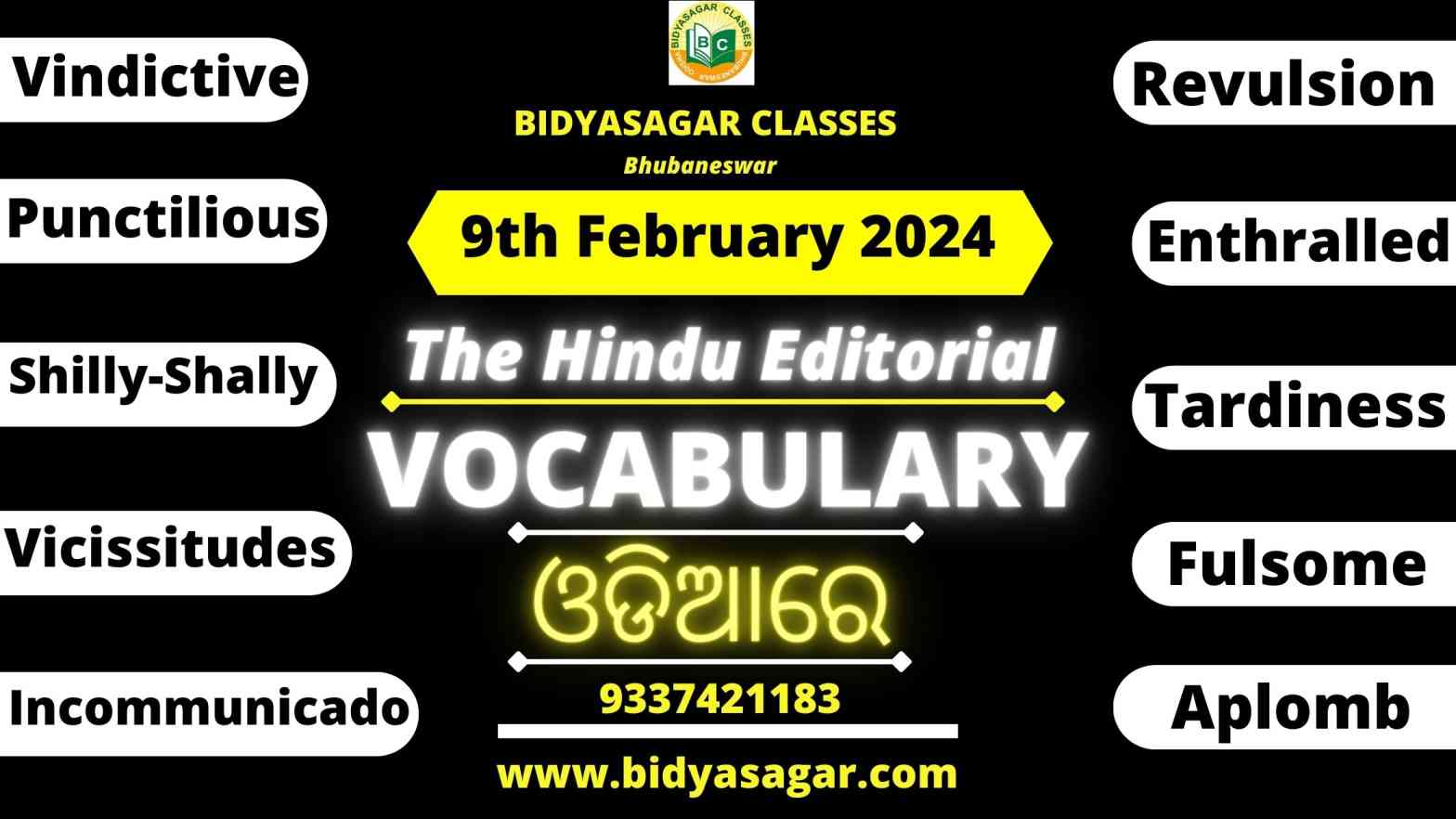 The Hindu Editorial Vocabulary of 9th February 2024