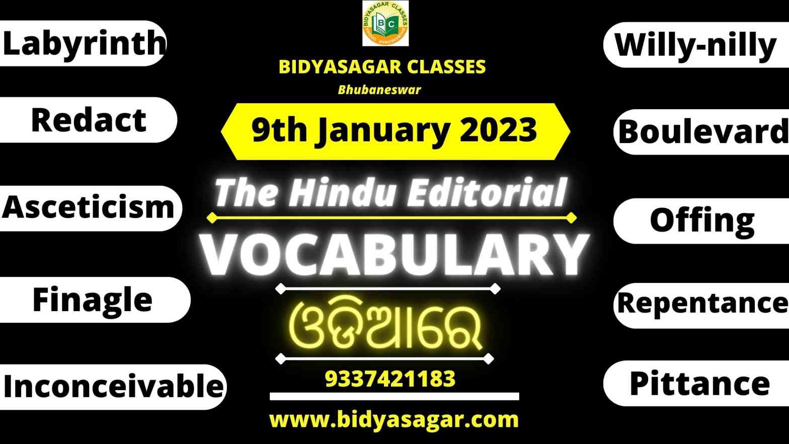 The Hindu Editorial Vocabulary of 9th January 2023