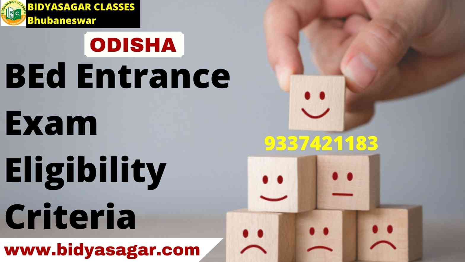 Odisha State B.Ed Entrance Exam 2021 Eligibility Criteria