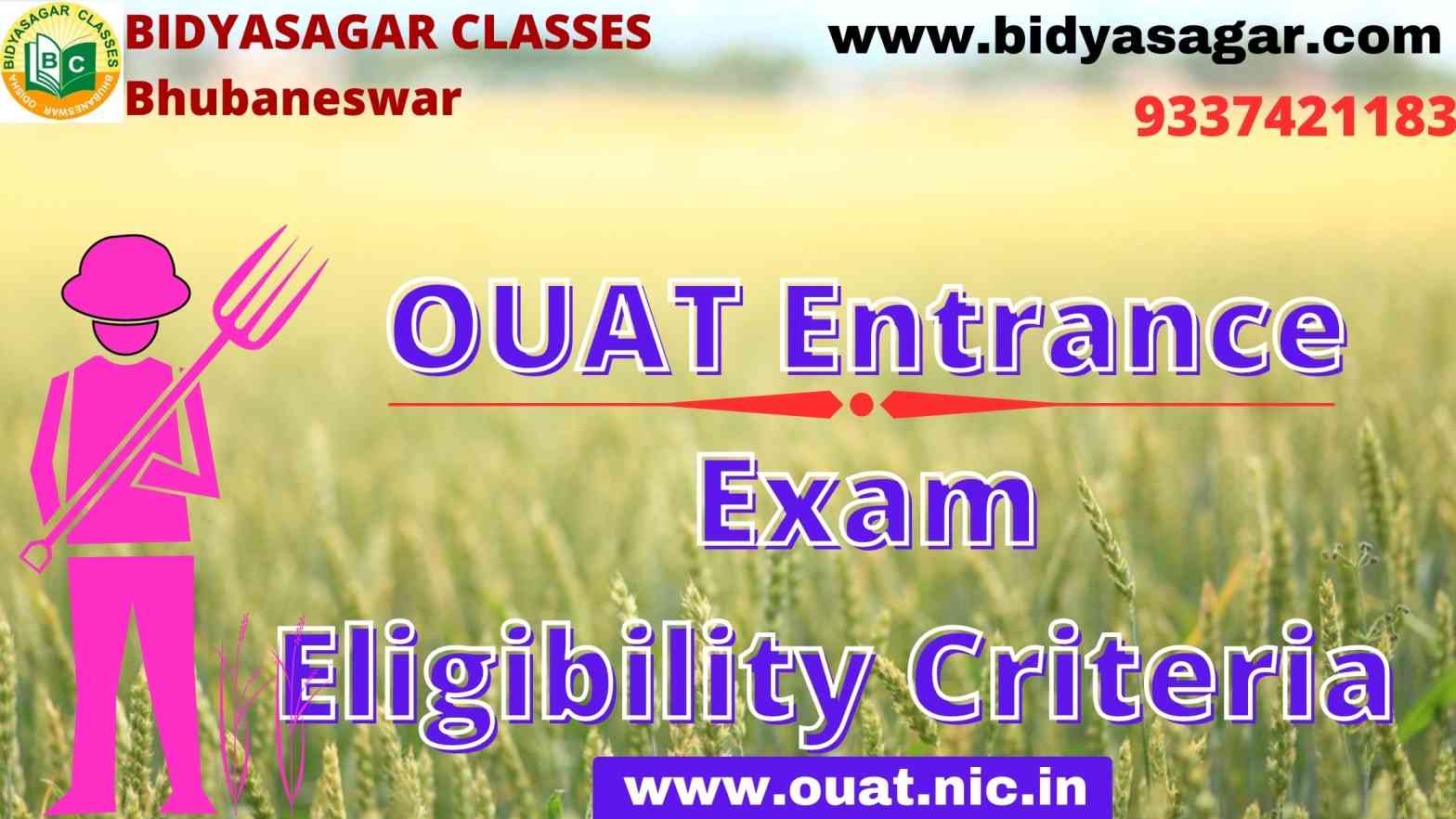OUAT Entrance Exam Eligibility Criteria