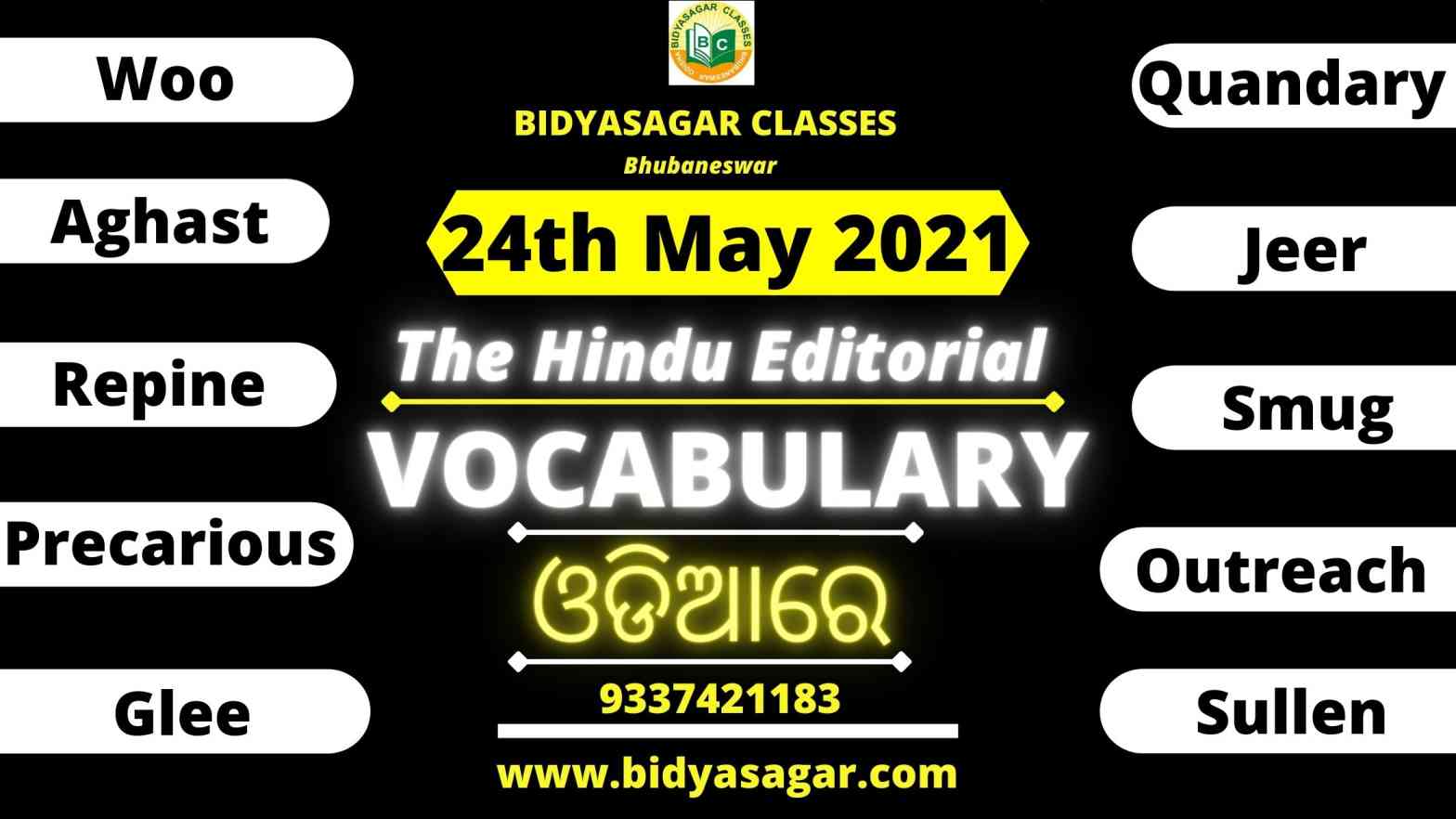 The Hindu Editorial Vocabulary of 24th May 2021