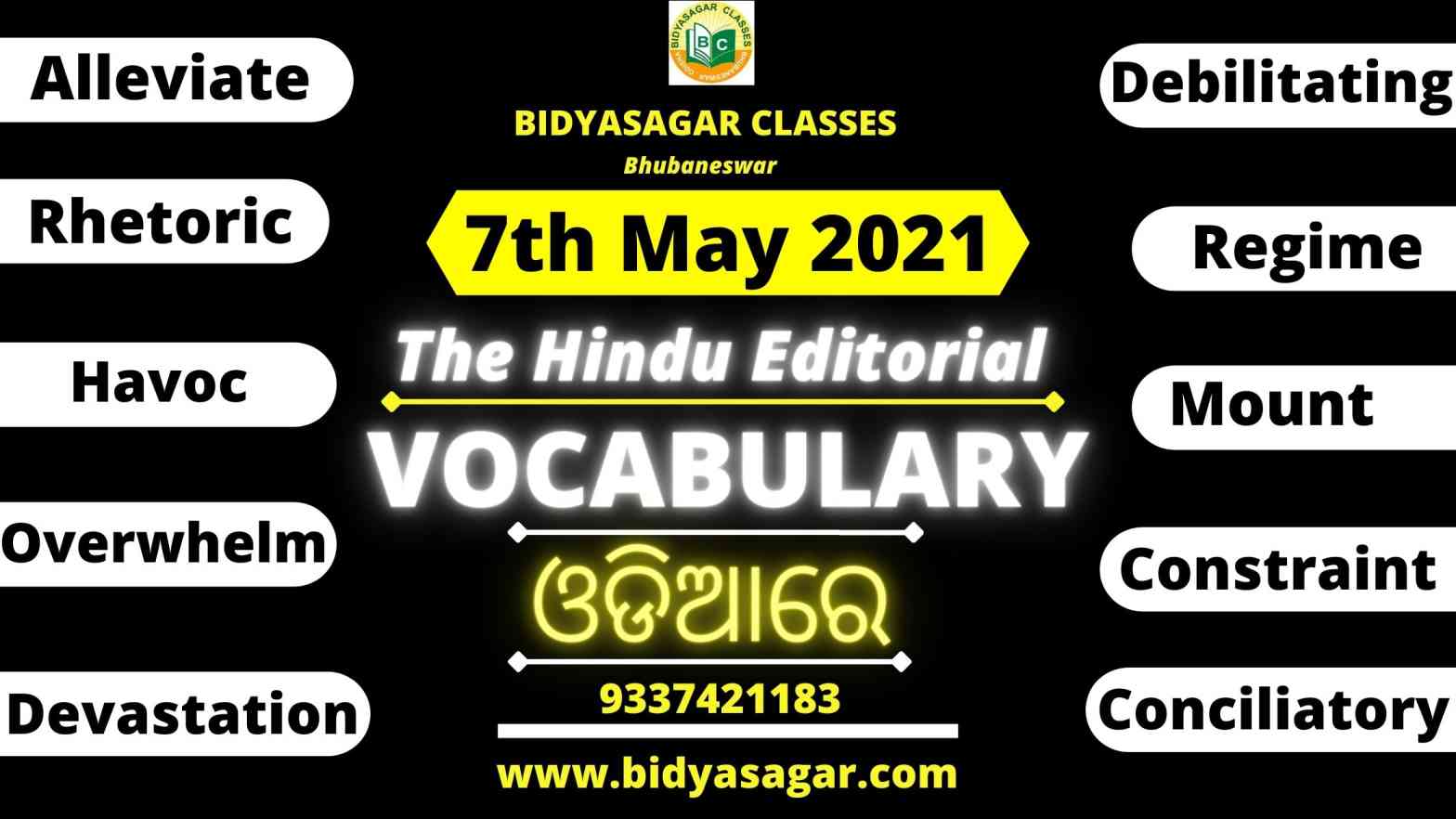 The Hindu Editorial Vocabulary of 7th May 2021