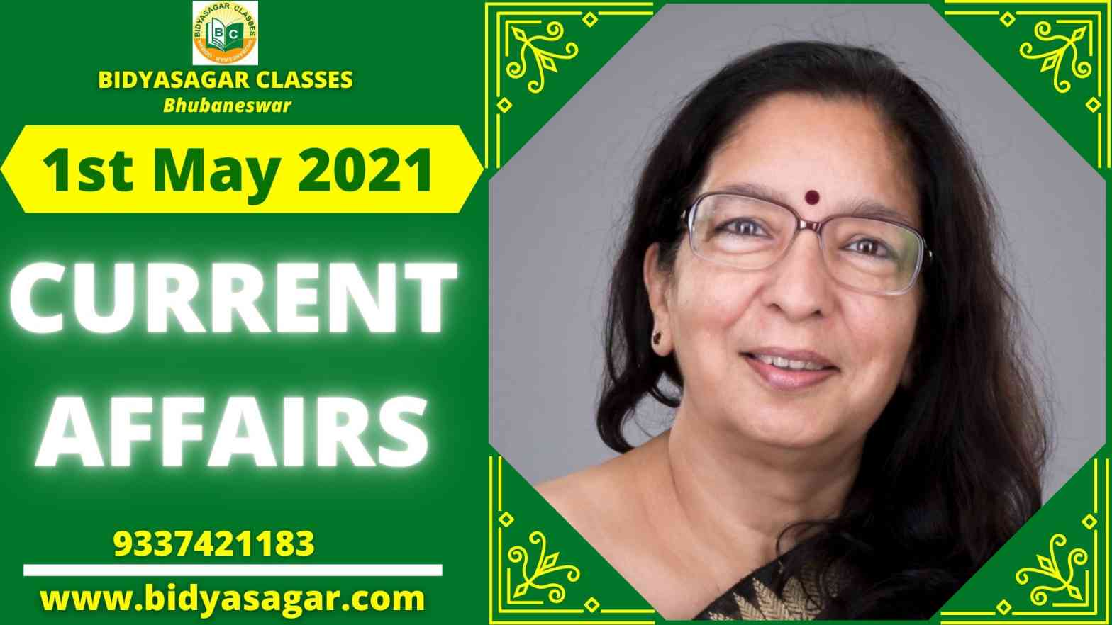 Current Affairs May 2021