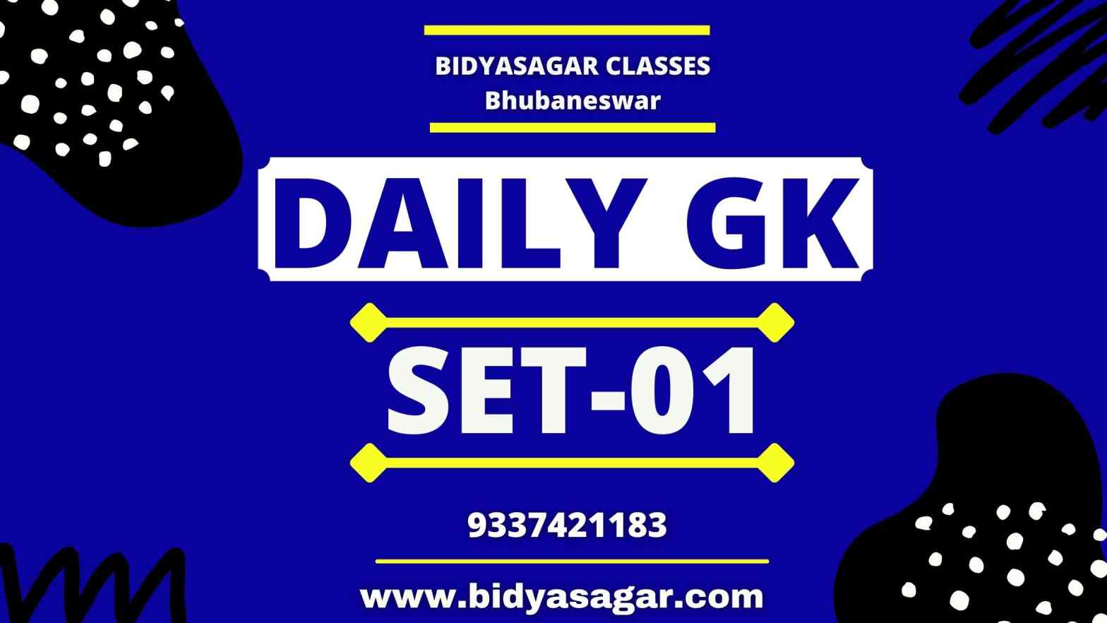 Daily General Knowledge Questions and Answers Set-01 for All Competitive Examination