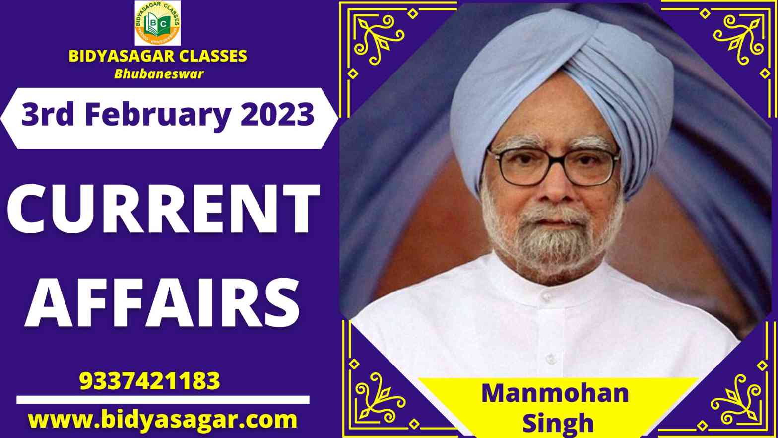 Today's Headlines : 3rd February Current Affairs 2023