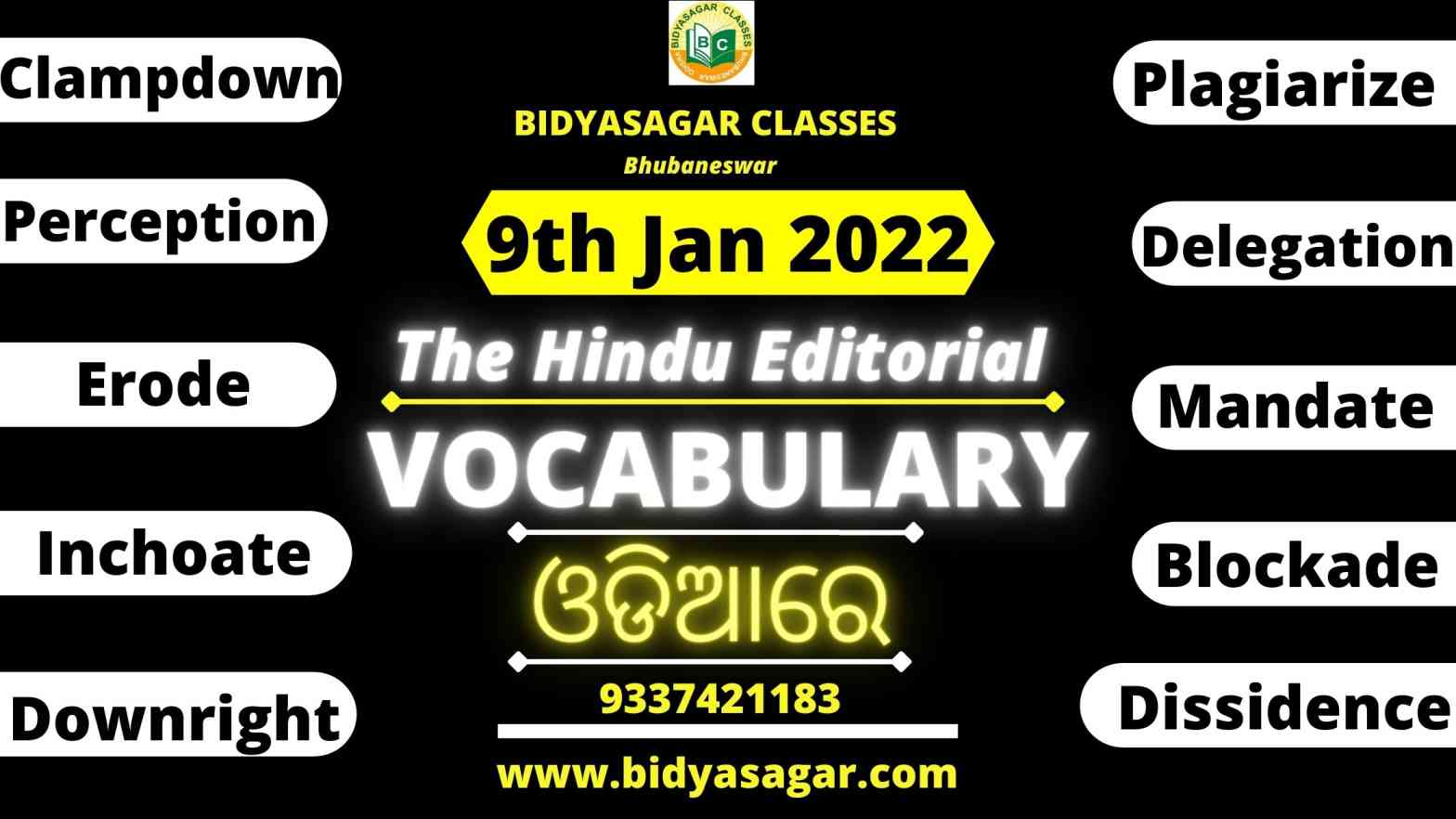 The Hindu Editorial Vocabulary of 9th January 2022