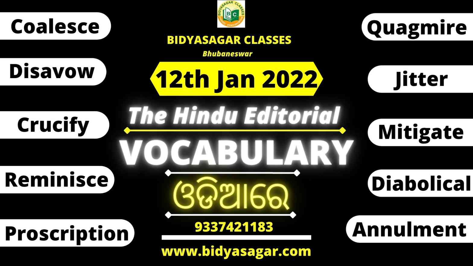 The Hindu Editorial Vocabulary of 12th January 2022