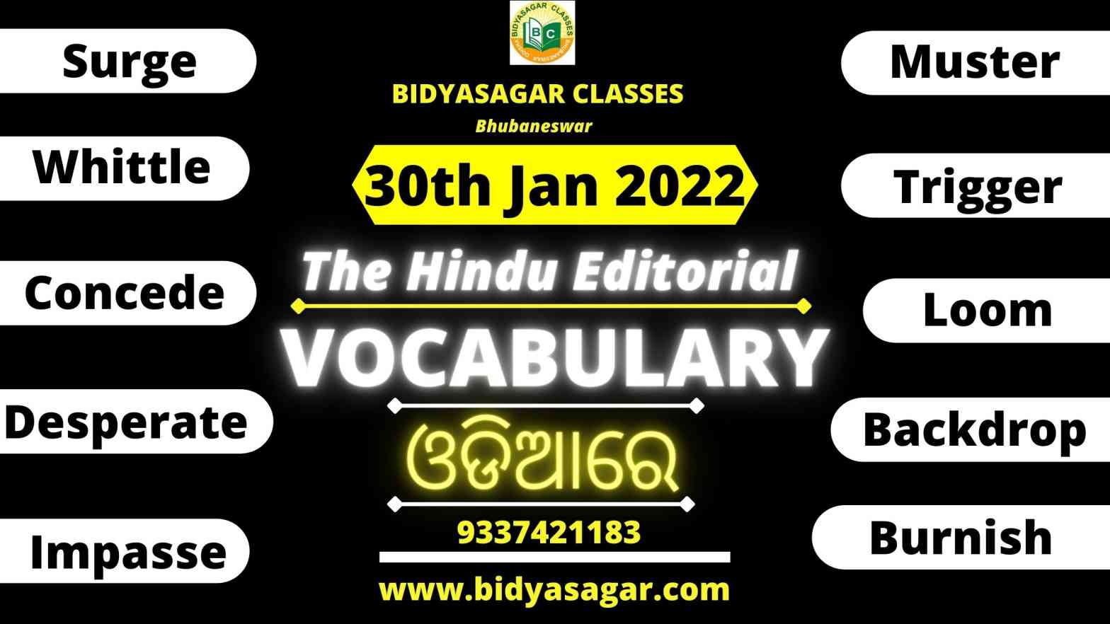 The Hindu Editorial Vocabulary of 30th January 2022