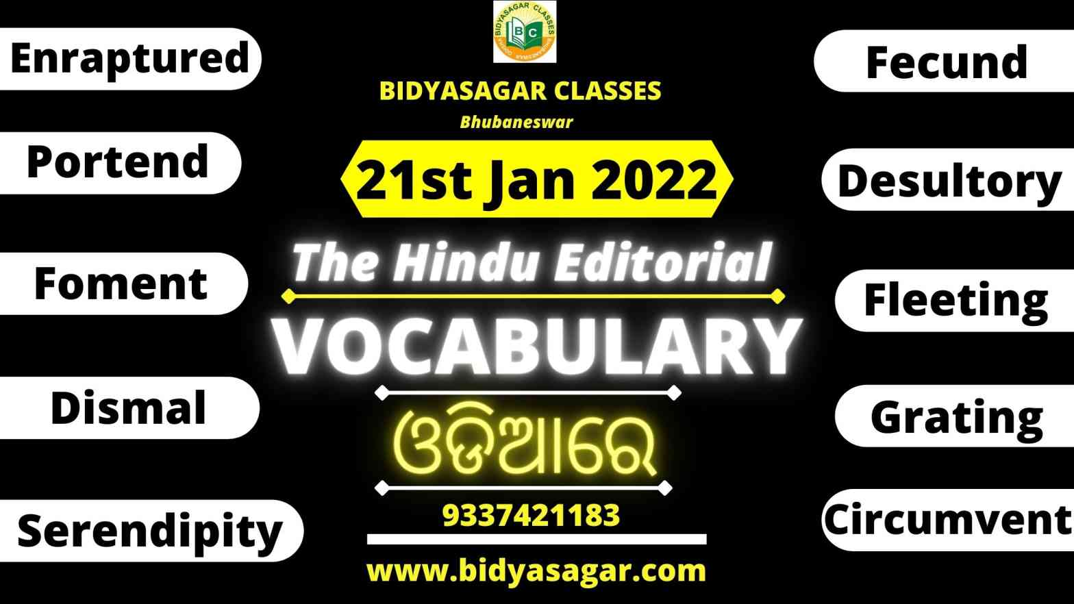 The Hindu Editorial Vocabulary of 21st January 2022