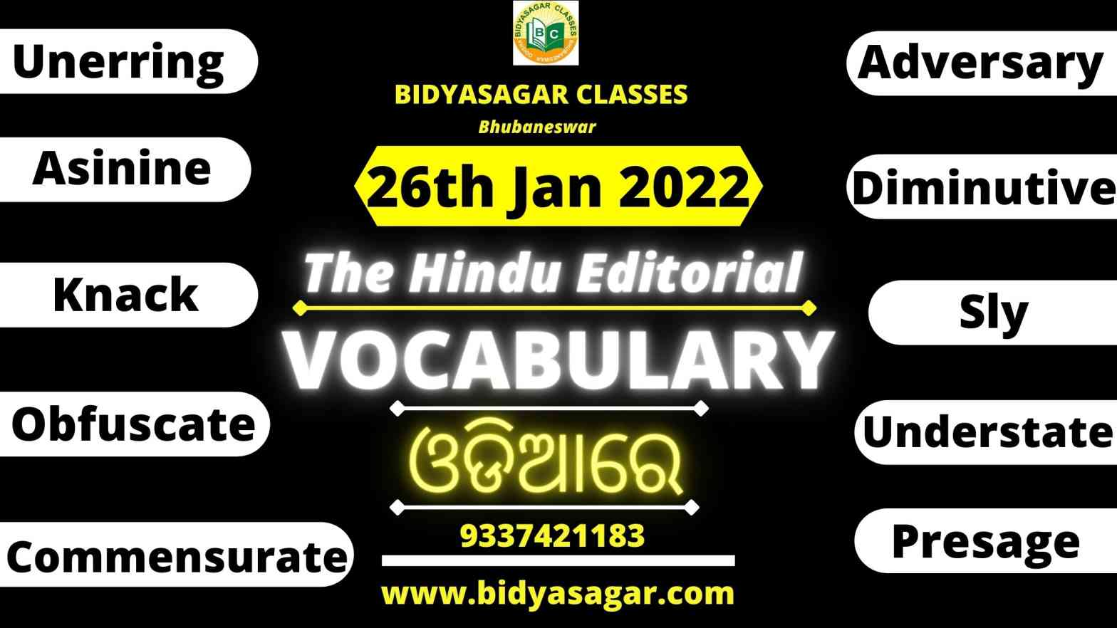 The Hindu Editorial Vocabulary of 26th January 2022