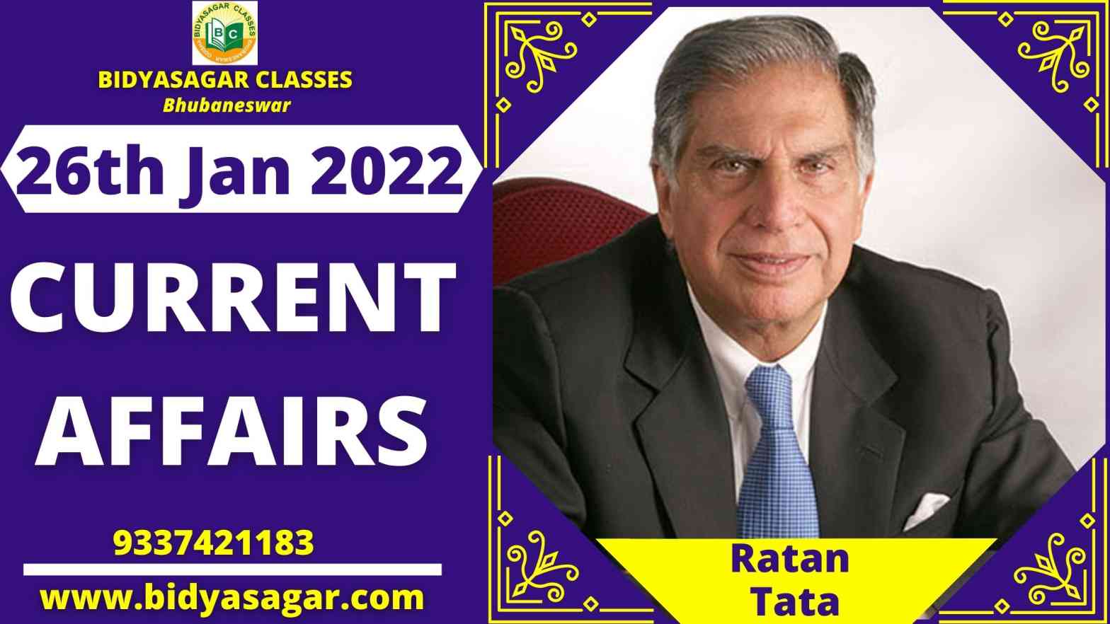 Important Daily Current Affairs of 26th January 2022