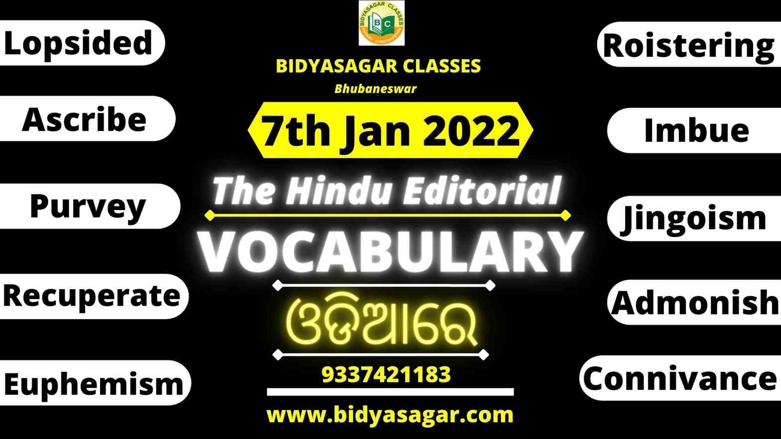 The Hindu Editorial Vocabulary of 7th January 2022