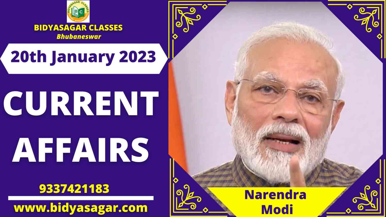 Today's Headlines : 20th January Current Affairs 2023