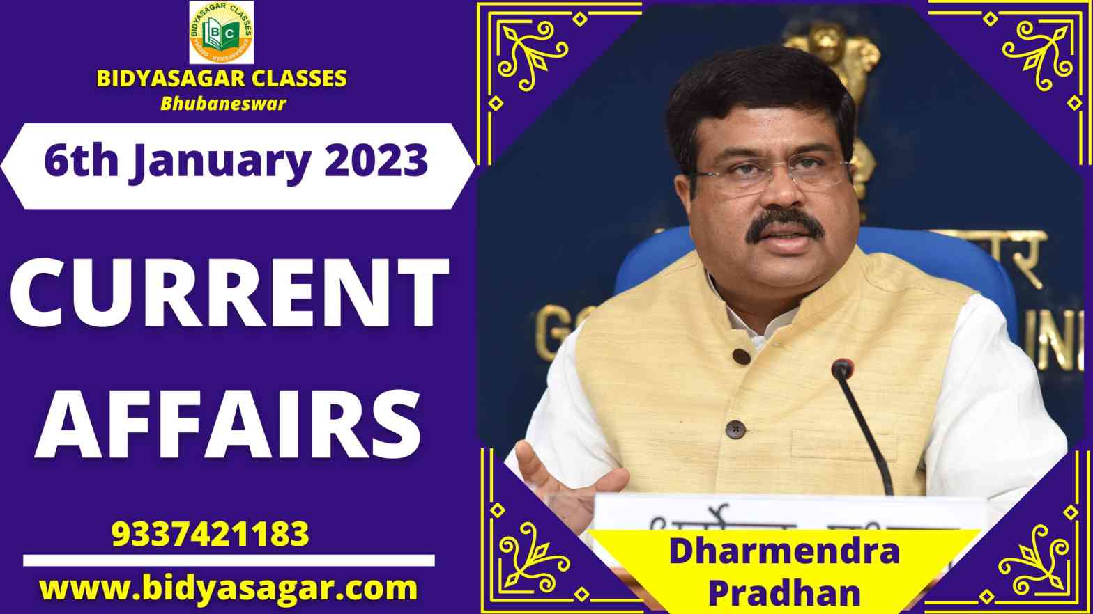 Today's Headlines : 6th January Current Affairs 2023