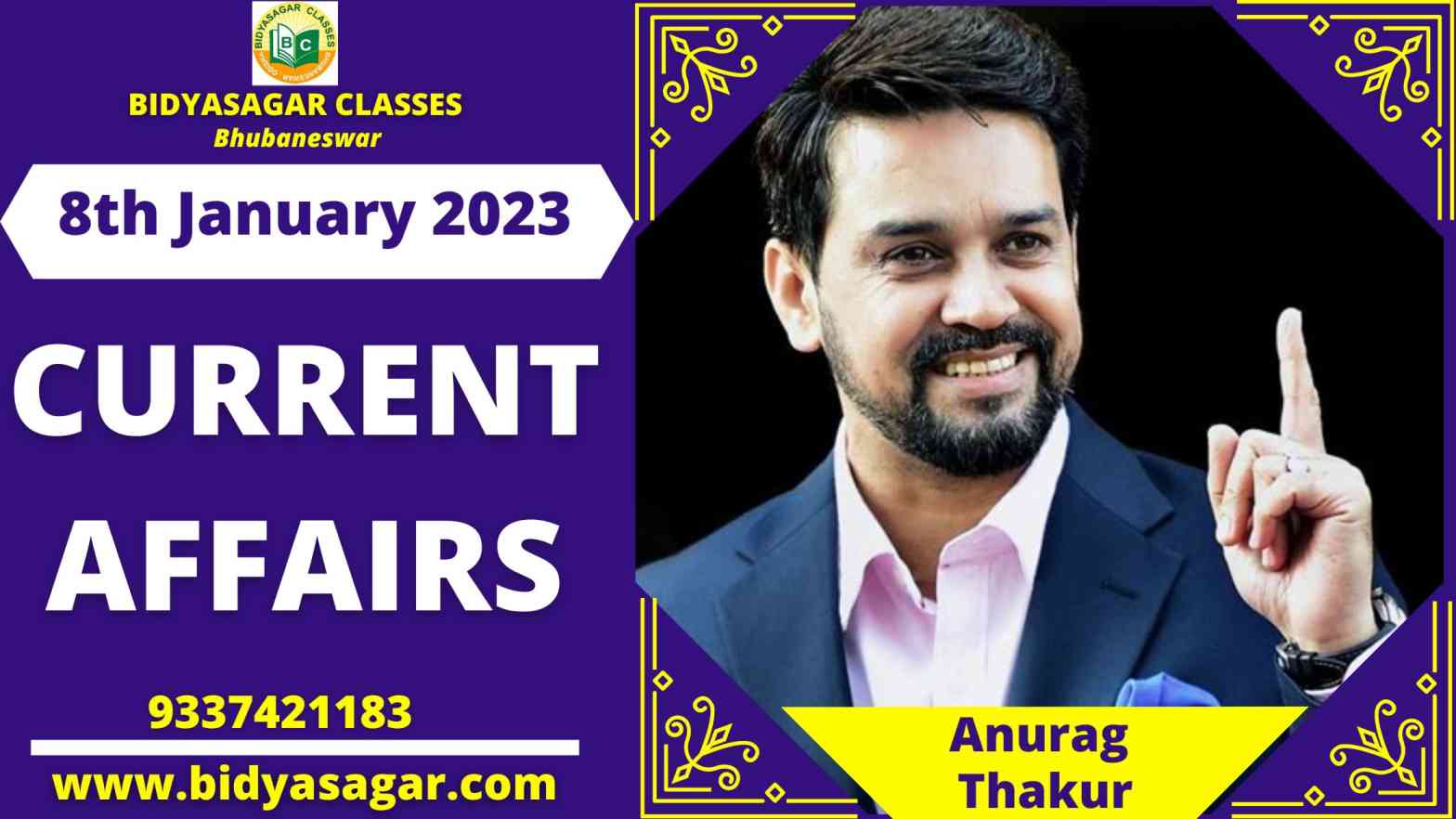 Today's Headlines : 8th January Current Affairs 2023