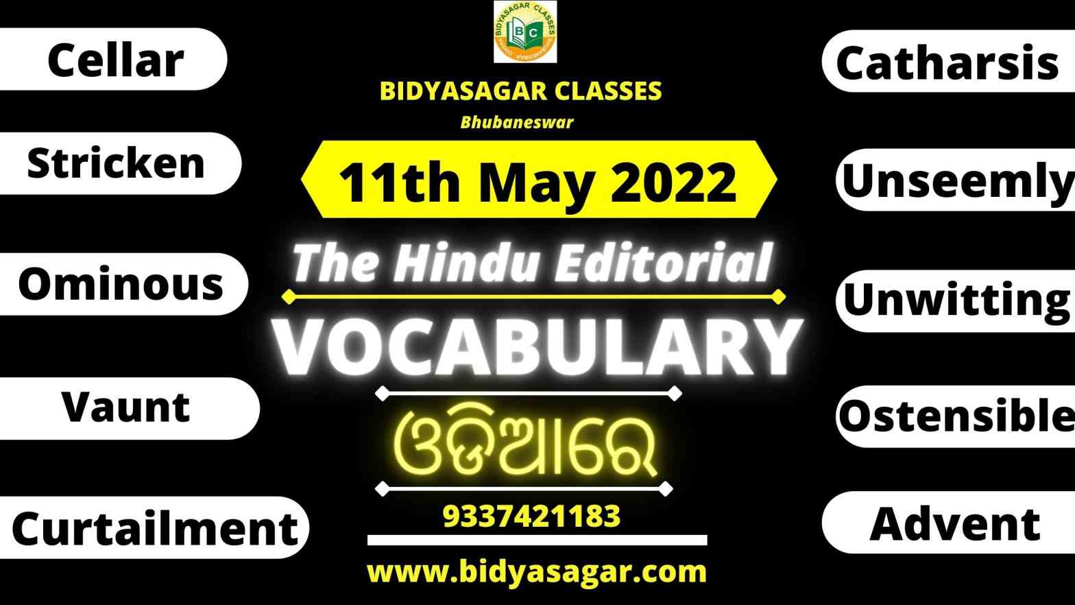 The Hindu Editorial Vocabulary of 11th May 2022