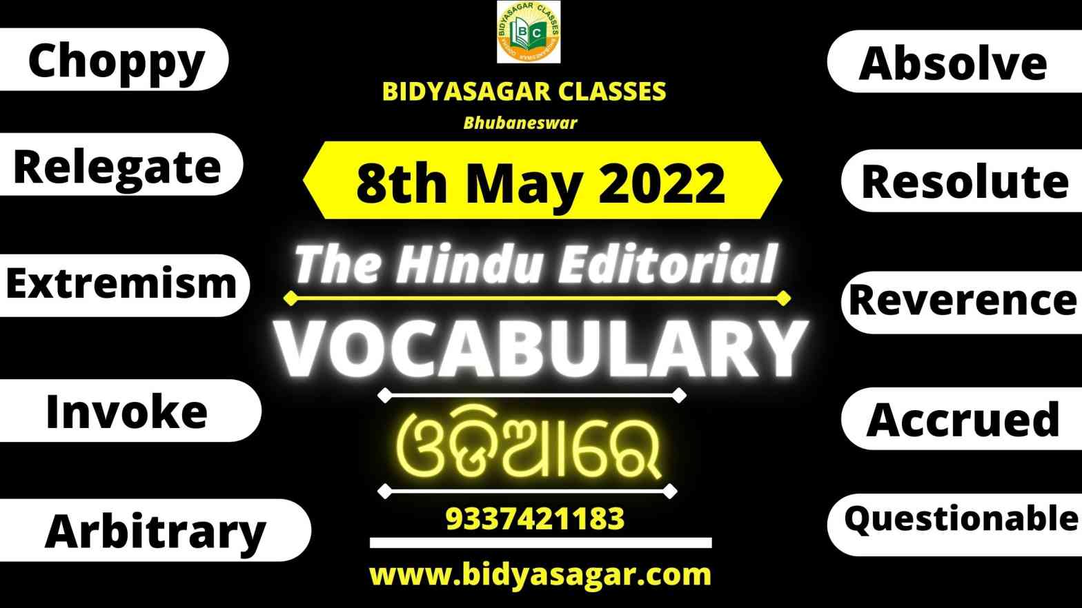 The Hindu Editorial Vocabulary of 8th May 2022